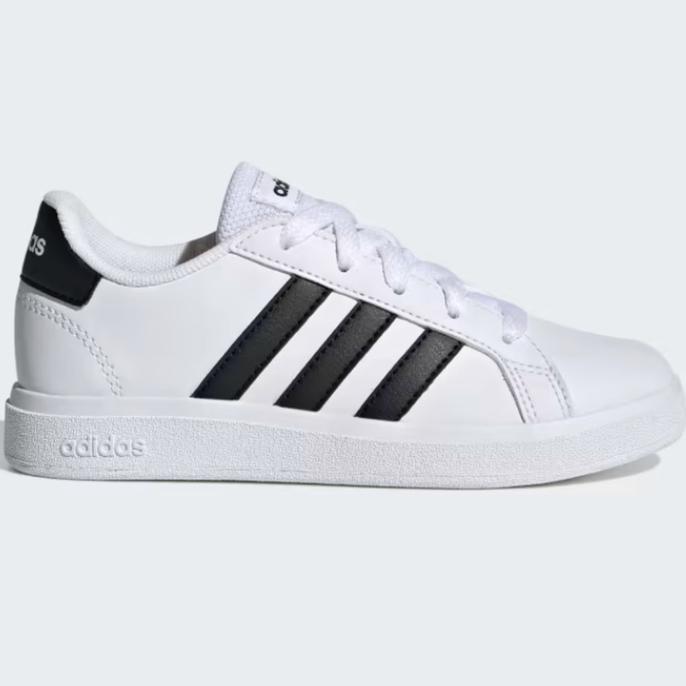 Adidas GRAND COURT 2.0 SHOES White Black Kid's Size 5.5
